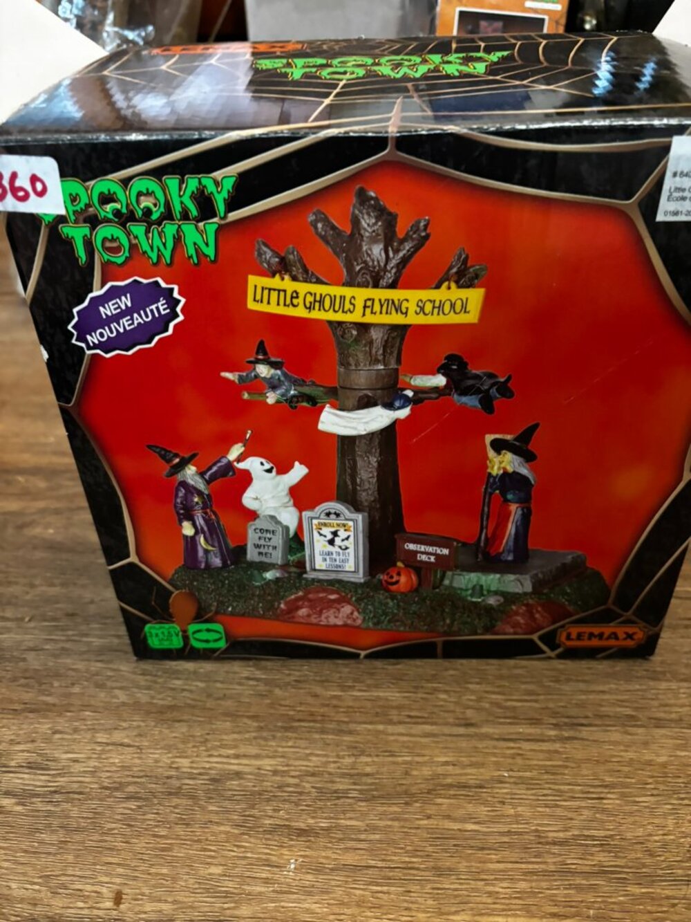 Lemax Spooky Town Halloween village table accent Little Ghouls Flying School